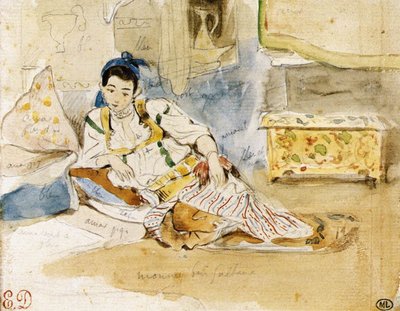 Mounay ben Sultan by Ferdinand Victor Eugene Delacroix